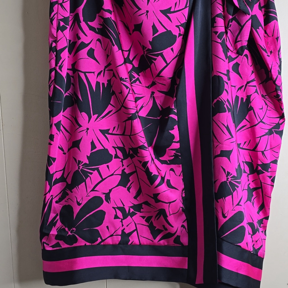 MICHEAL Micheal Kors Palm Print Faux Wrap Midi Skirt 12 - Picture 8 of 13